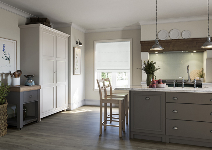 Odessa Velvet, Frost - Twist&Fit Roman Blind - Image 7